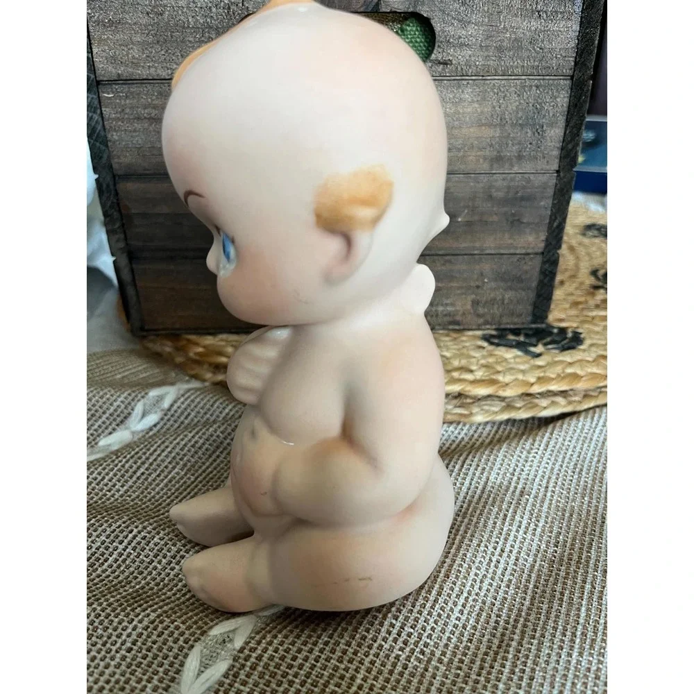 Vintage Baby Shower Hand-made Kewpie‎ Doll powder holder from 1970